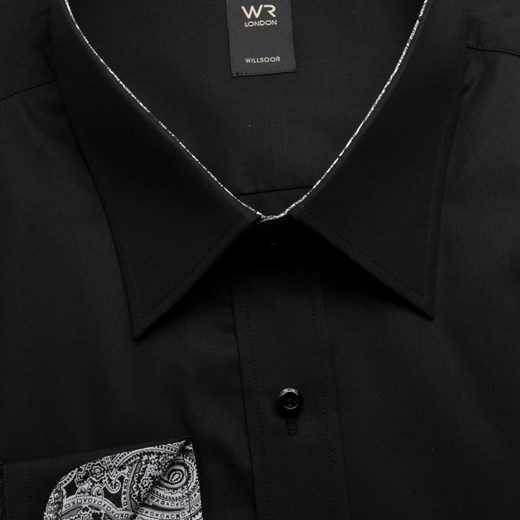 Koszula WR London (wzrost 176-182 i 188-194) willsoor-sklep-internetowy czarny elegancki
