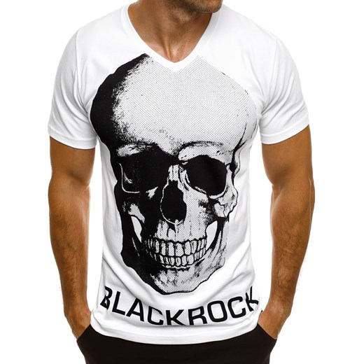 BLACK ROCK 1021/17 T-SHIRT MĘSKI BIAŁY szary Black Rock XXL promocja ozonee.pl 