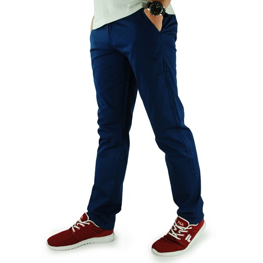 Spodnie męskie w kolorze niebieskim QD463-2   32/32 promocyjna cena anmir.pl 