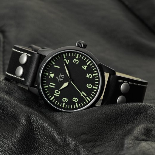 Zegarek Laco Flieger Londyn Automatik (LA-861800) T czarny Laco  Militaria.pl