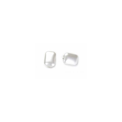 Klipsy perłowe białe, prostokątne bialy Kiara uniwersalny Kiara, Sztuczna Biżuteria Jablonex