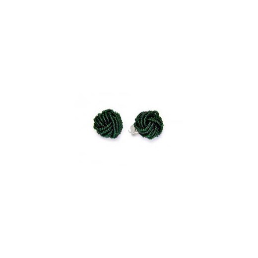 Klipsy ciemno zielone zielony Kiara uniwersalny Kiara, Sztuczna Biżuteria Jablonex