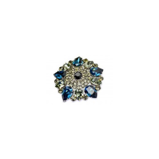 Broszka niebiesko szara Swarovski  Kiara uniwersalny Kiara, Sztuczna Biżuteria Jablonex