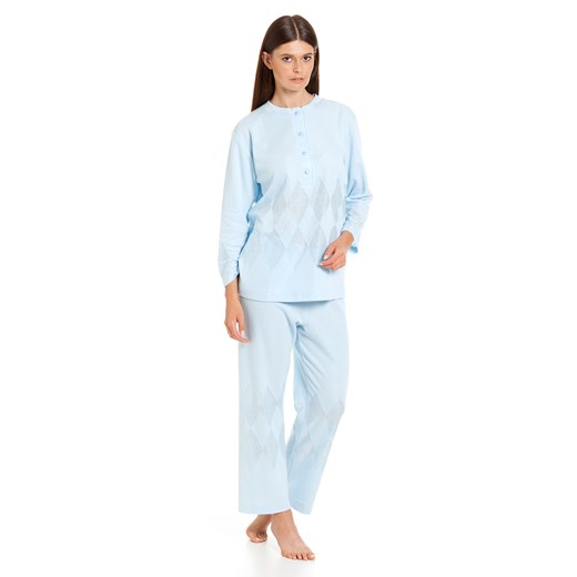 Klasyczna piżama damska w kolorze niebieskim Revise mietowy XL wyprzedaż Revise24 