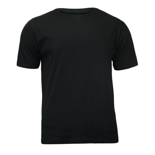 Czarny T-Shirt Męski, Klasyczny, Bez Nadruku, 100% BAWEŁNA - Basic Store TSBSTR0001CZAR