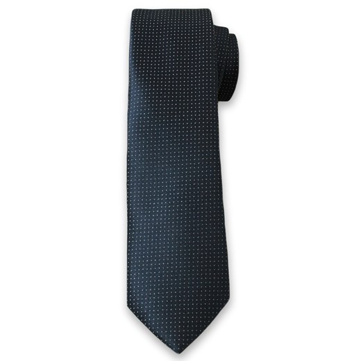 Oryginalny Krawat Męski w Drobny Wzorek - 6 cm - Alties, Atramentowy KRALTS0110 ze sklepu JegoSzafa.pl w kategorii Krawaty - zdjęcie 37282842