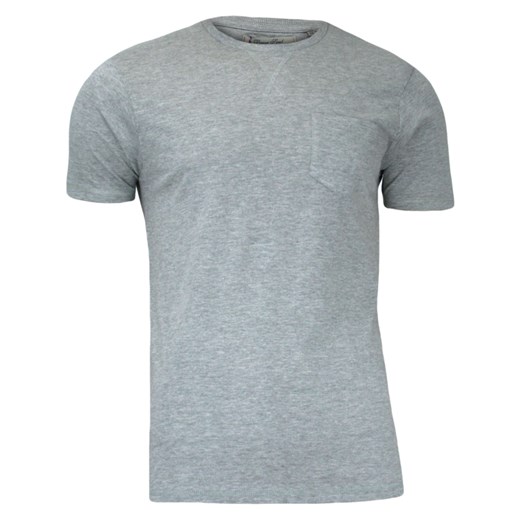 Szary T-Shirt (Koszulka) z Kieszonką, Bez Nadruku - Brave Soul, Męski TSBRSSS16ARKHAMGREY ze sklepu JegoSzafa.pl w kategorii T-shirty męskie - zdjęcie 37284730