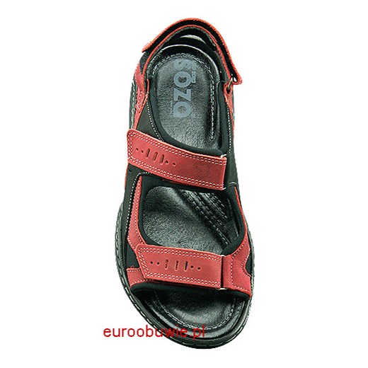 SOZA Bio Eco Obuwie Męskie Sandały SO-627-G euroobuwie czerwony dopasowane
