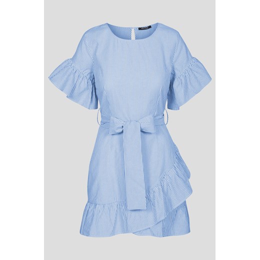 Sukienka z falbanami niebieski Orsay 42 orsay.com