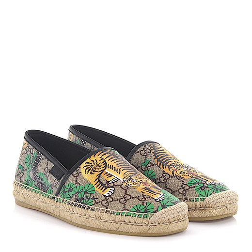 Gucci Espandryle K6D40 Canvas beżowe Gucci nadruk bengalski