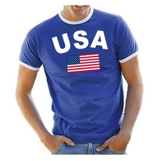 Fajny-Fun-koszulki T-shirt męski T-shirt Ringer, kolor: niebieski niebieski Coole-fun-t-shirts sprawdź dostępne rozmiary Amazon