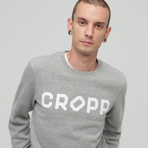 Cropp - Miękka bluza cropp - Szary szary Cropp M 