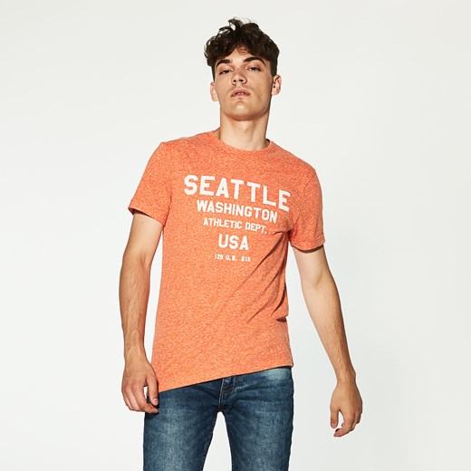 House - T-shirt z nadrukiem - Pomarańczo House pomaranczowy XXL 