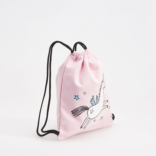 Reserved - Plecak worek jednorożec - Różowy Reserved rozowy One Size 
