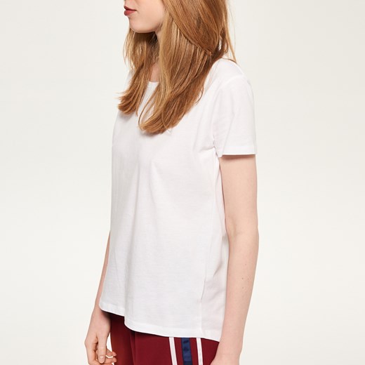 Reserved - Koszulka z bawełny organicznej - Biały Reserved bezowy XL 