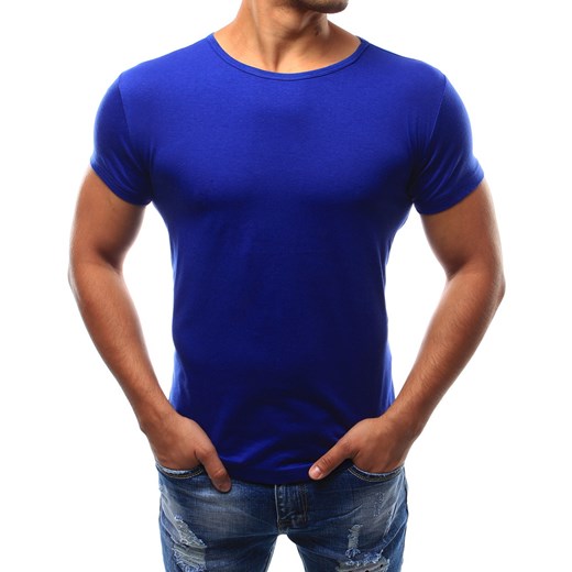 T-shirt męski niebieski (rx2577)  Dstreet M wyprzedaż  
