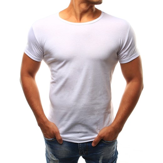 T-shirt męski biały (rx2571)  Dstreet XL  promocyjna cena 