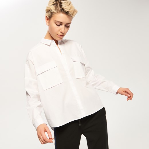 Reserved - Koszula z dużymi kieszeniami - Biały Reserved bialy  