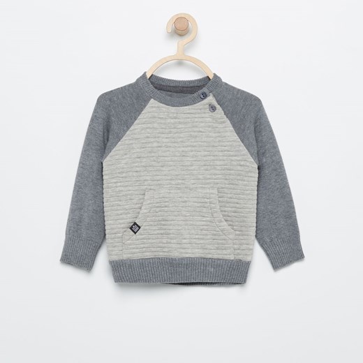 Reserved - Sweter z kieszenią - Czarny