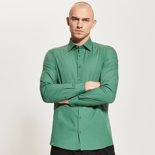 Reserved - Elegancka koszula - Khaki