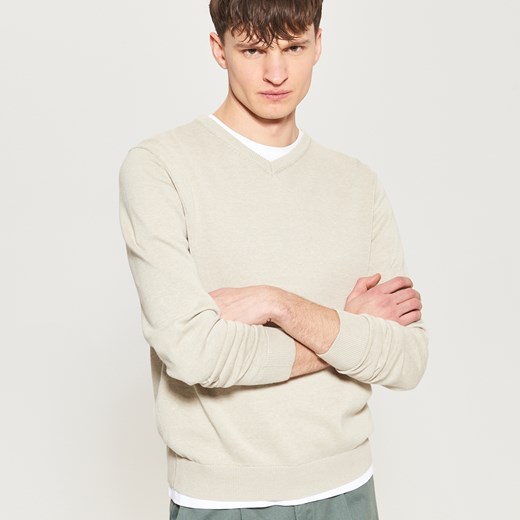 Reserved - Klasyczny sweter - Beżowy
