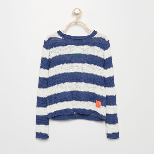 Reserved - Sweter w paski - Niebieski