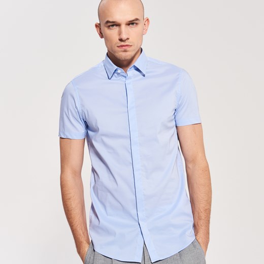 Reserved - Koszula z elastycznej tkaniny - Niebieski