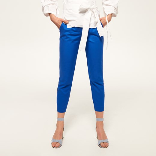 Reserved - Spodnie z paskiem - Niebieski