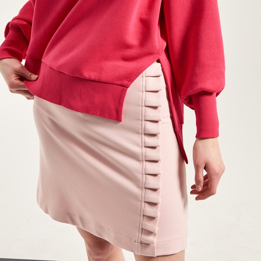 Reserved - Gładka spódnica mini - Różowy