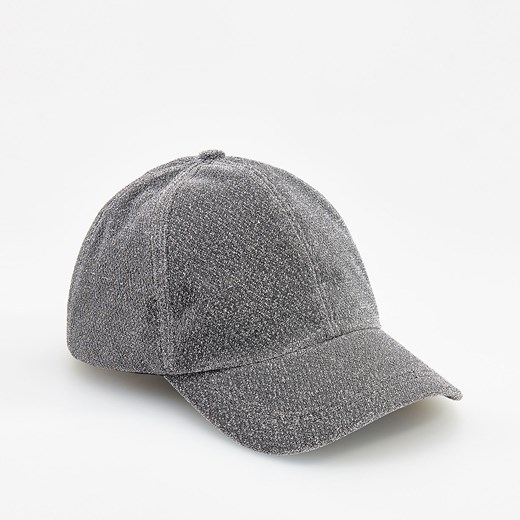 Reserved - Srebrna czapka z daszkiem - Srebrny