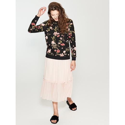 House - Bluza w kwiaty - Czarny