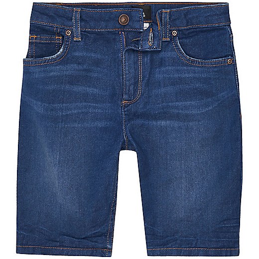 Boys blue Dylan slim fit denim shorts 