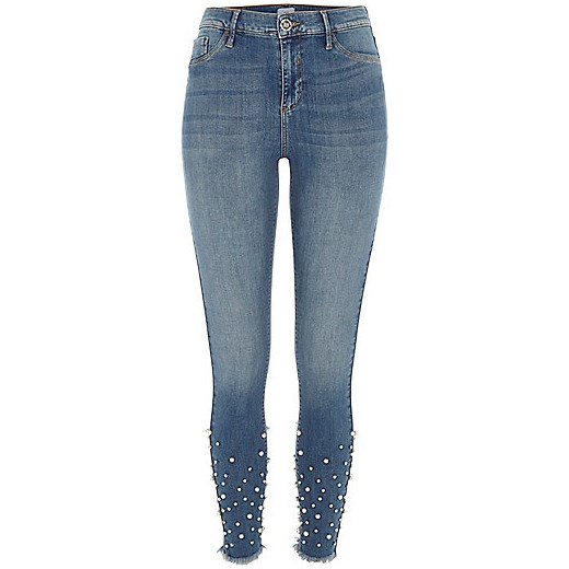 Mid authentic blue Molly embellished jeggings 
