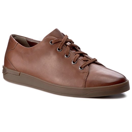 Półbuty CLARKS - Stanway Lace 261272427 Tan Leather