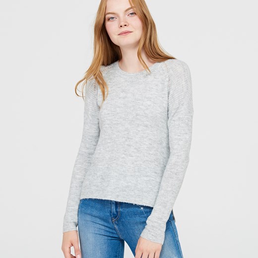 Cropp - Miękki sweter z wiskozy - Szary szary Cropp XL 