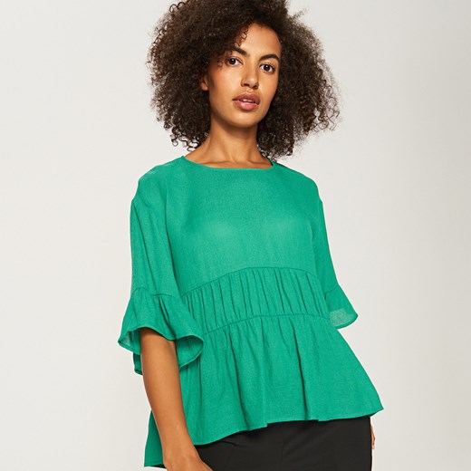 Reserved - Zielona bluzka oversize - Zielony Reserved zielony  