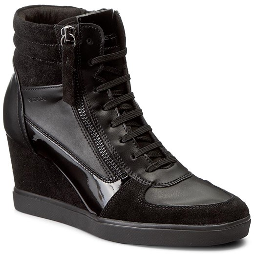Sneakersy GEOX - D Eleni A D7467A 05422 C9999 Black Geox  39 eobuwie.pl