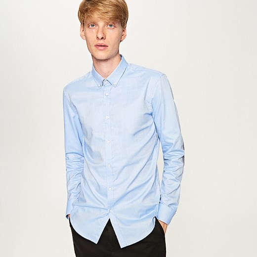 Reserved - Elegancka koszula - Niebieski  Reserved L 