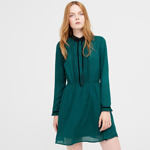 Cropp - Sukienka w gwiazdy - Zielony zielony Cropp XL 