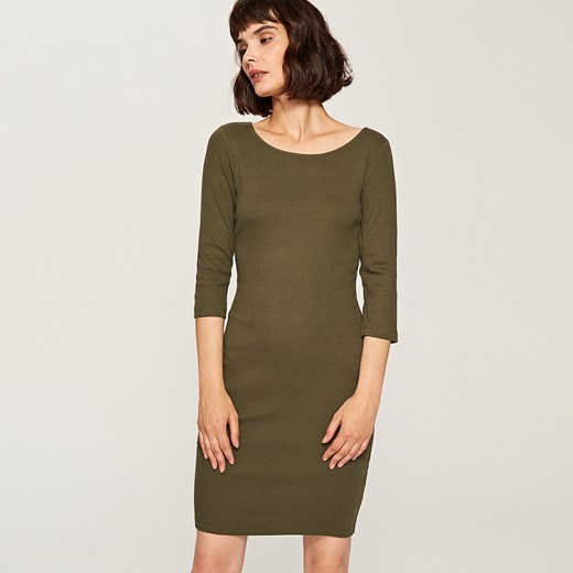 Reserved - Dopasowana sukienka - Zielony Reserved zielony M 