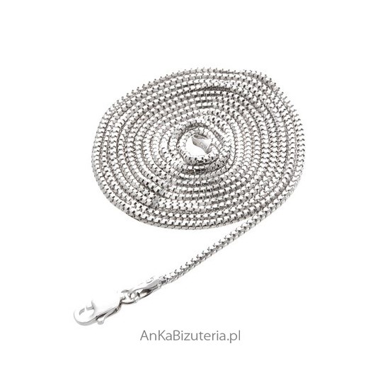 Łańcuszek srebrny rodowany 50 cm oraz 60, 70,80 cm -lańcuszek włoski-Etruska