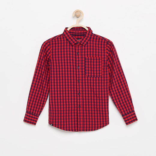 Reserved - Koszula w kratę - Czerwony Reserved czerwony 128 