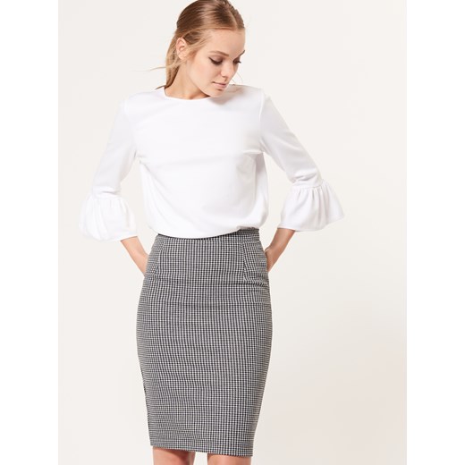 Mohito - Elegancka spódnica w pepitkę - Czarny Mohito 38