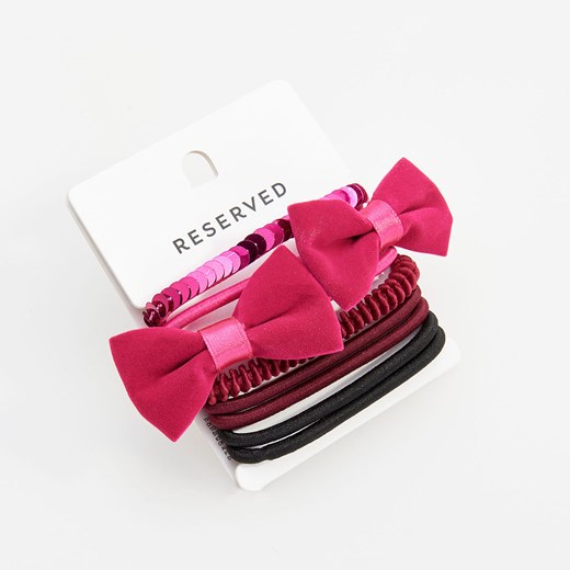 Reserved - Gumki do włosów - Różowy Reserved rozowy One Size 
