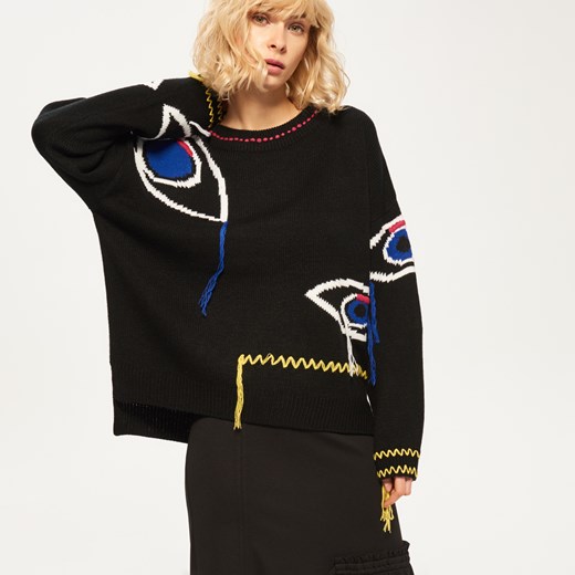 Reserved - Sweter we wzory - Czarny Reserved czarny L