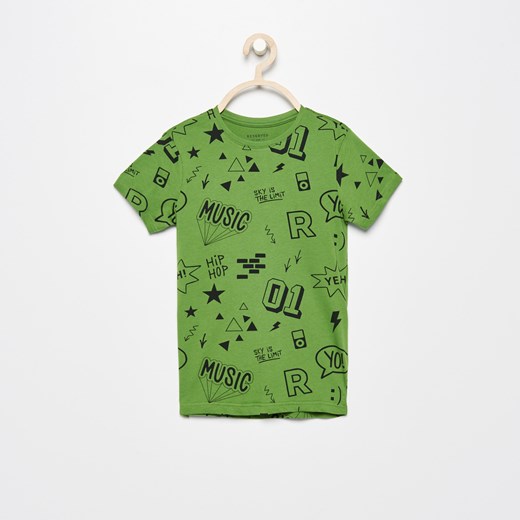 Reserved - Koszulka we wzory - Zielony