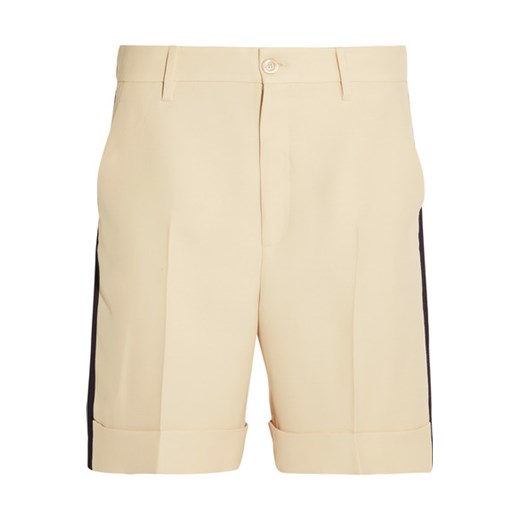 Grosgrain-trimmed wool-blend crepe shorts    NET-A-PORTER