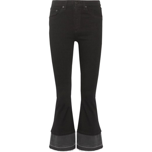Cropped high-rise flared jeans  czarny  NET-A-PORTER