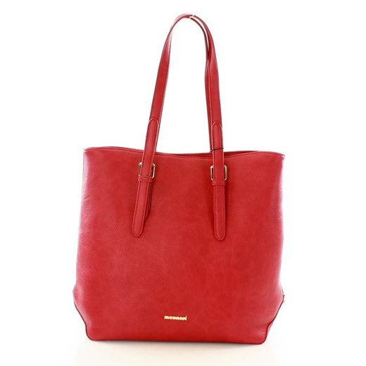 MONNARI Funkcjonalna torebka na ramię shopper bag  czerwony Monnari  One Size okazja merg.pl 