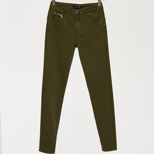 Sinsay - Dopasowane spodnie - Zielony zielony Sinsay XL 